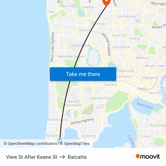 View St After Keane St to Balcatta map