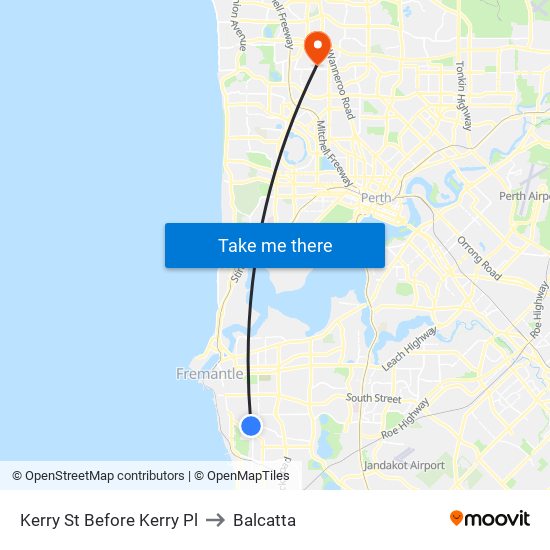 Kerry St Before Kerry Pl to Balcatta map