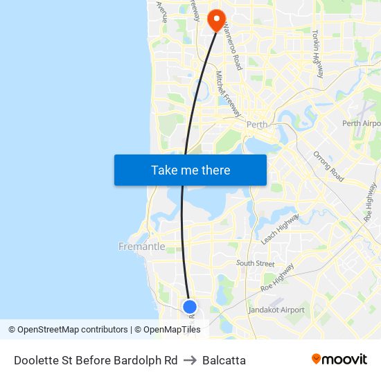 Doolette St Before Bardolph Rd to Balcatta map