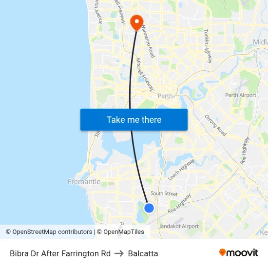Bibra Dr After Farrington Rd to Balcatta map