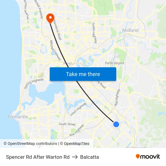 Spencer Rd After Warton Rd to Balcatta map