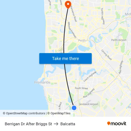 Berrigan Dr After Briggs St to Balcatta map