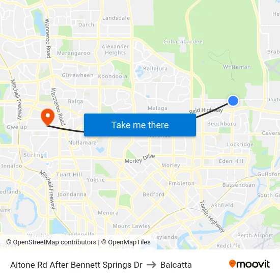 Altone Rd After Bennett Springs Dr to Balcatta map