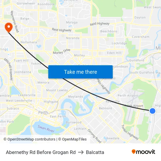 Abernethy Rd Before Grogan Rd to Balcatta map