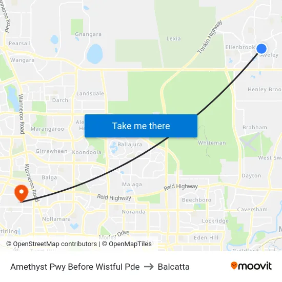 Amethyst Pwy Before Wistful Pde to Balcatta map