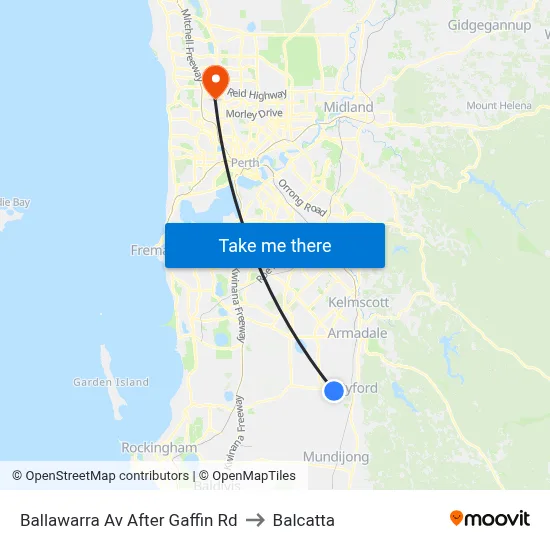 Ballawarra Av After Gaffin Rd to Balcatta map