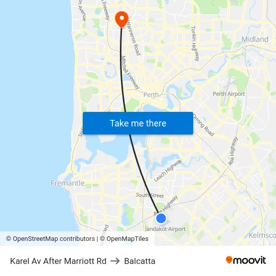 Karel Av After Marriott Rd to Balcatta map