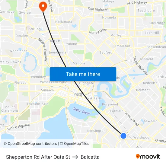 Shepperton Rd After Oats St to Balcatta map