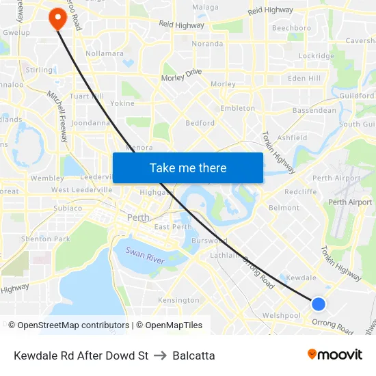 Kewdale Rd After Dowd St to Balcatta map