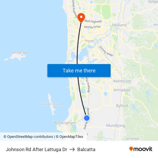 Johnson Rd After Lattuga Dr to Balcatta map