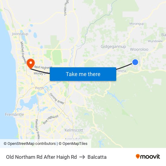 Old Northam Rd After Haigh Rd to Balcatta map