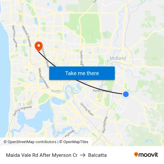Maida Vale Rd After Myerson Cr to Balcatta map