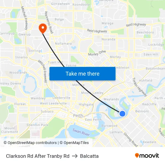 Clarkson Rd After Tranby Rd to Balcatta map