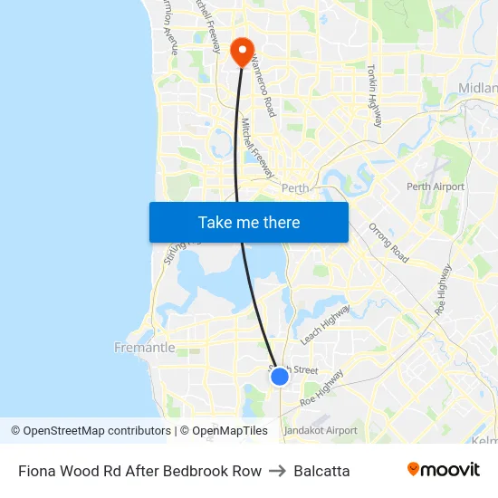 Fiona Wood Rd After Bedbrook Row to Balcatta map