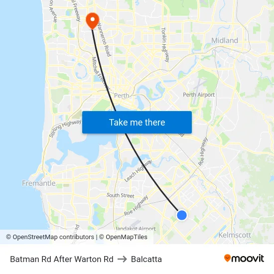 Batman Rd After Warton Rd to Balcatta map