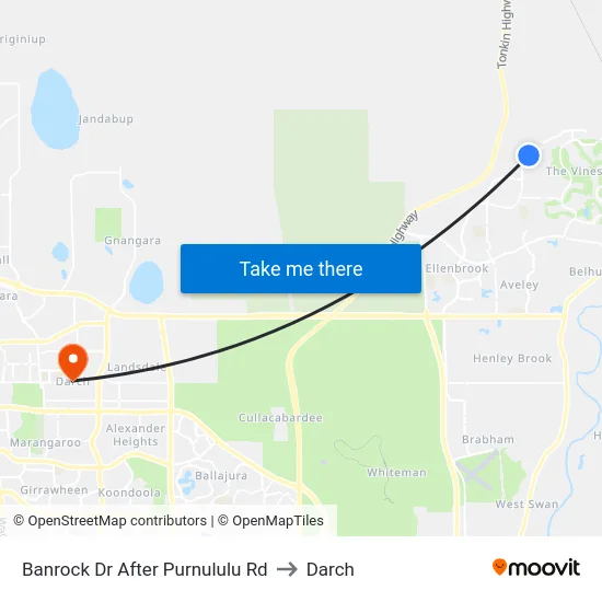 Banrock Dr After Purnululu Rd to Darch map
