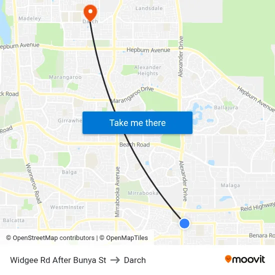 Widgee Rd After Bunya St to Darch map