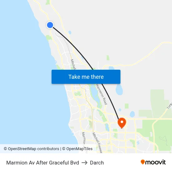 Marmion Av After Graceful Bvd to Darch map