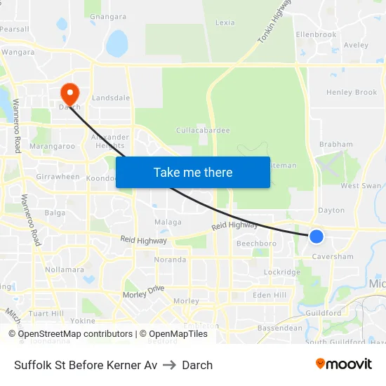 Suffolk St Before Kerner Av to Darch map