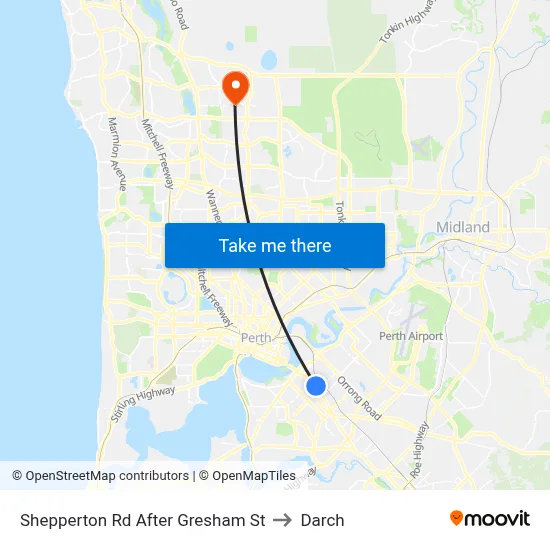 Shepperton Rd After Gresham St to Darch map