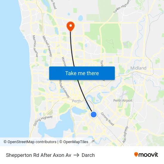 Shepperton Rd After Axon Av to Darch map