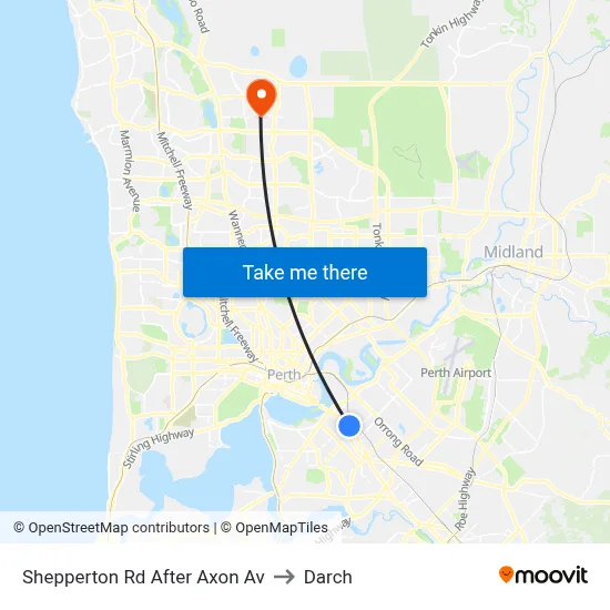 Shepperton Rd After Axon Av to Darch map
