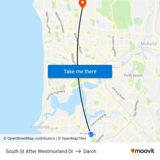 South St After Westmorland Dr to Darch map