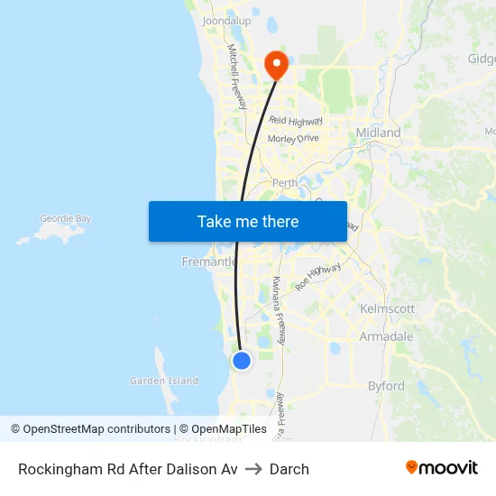 Rockingham Rd After Dalison Av to Darch map
