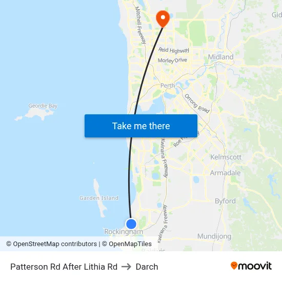 Patterson Rd After Lithia Rd to Darch map