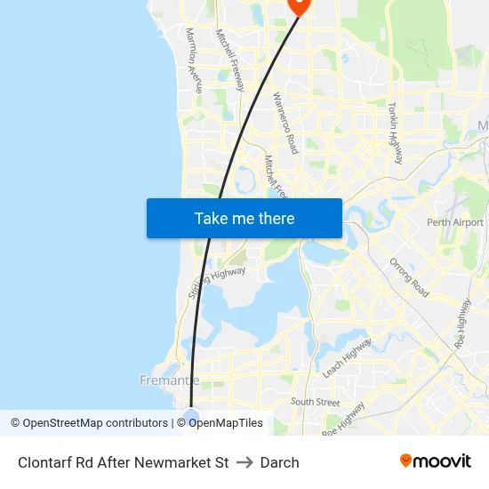 Clontarf Rd After Newmarket St to Darch map