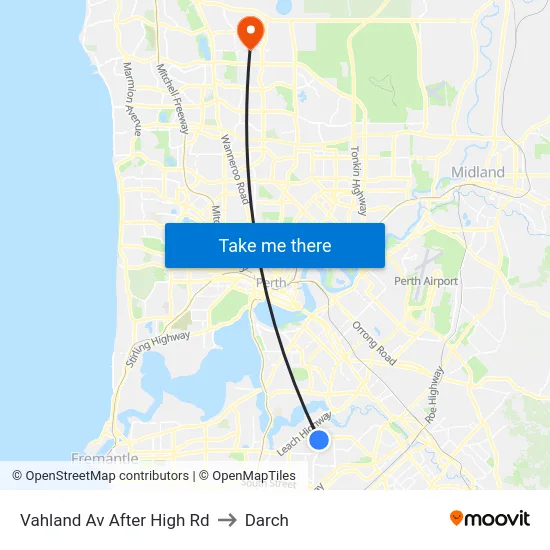 Vahland Av After High Rd to Darch map
