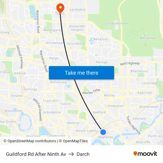 Guildford Rd After Ninth Av to Darch map