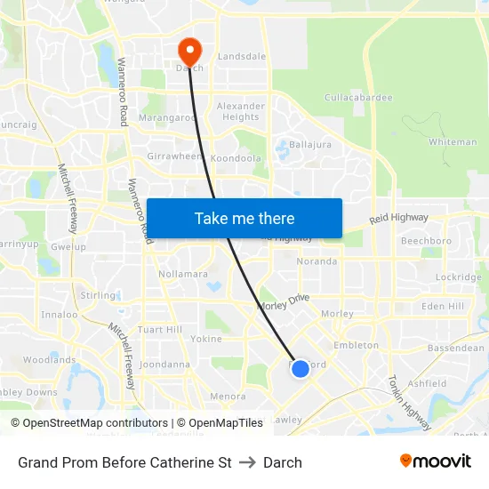 Grand Prom Before Catherine St to Darch map