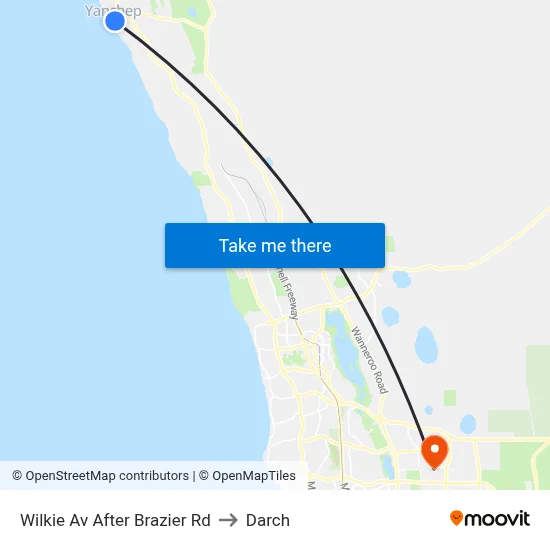 Wilkie Av After Brazier Rd to Darch map