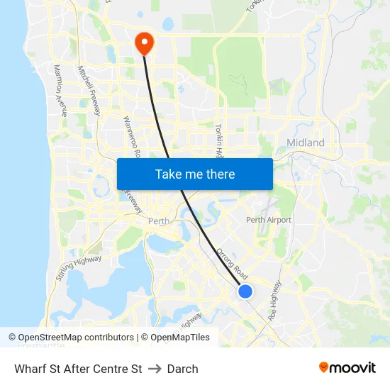 Wharf St After Centre St to Darch map