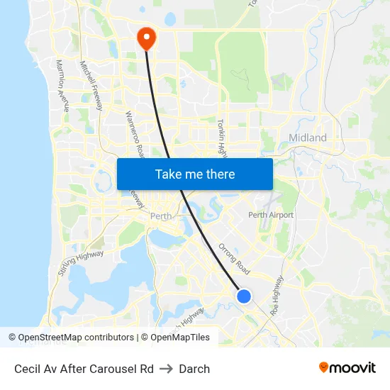 Cecil Av After Carousel Rd to Darch map
