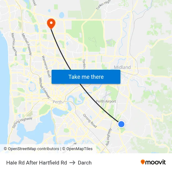 Hale Rd After Hartfield Rd to Darch map