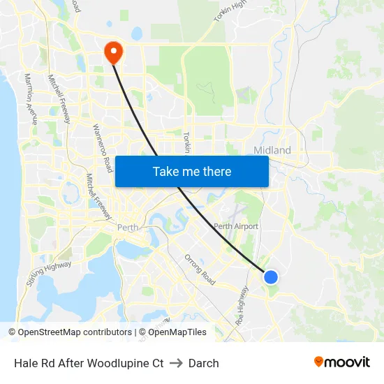 Hale Rd After Woodlupine Ct to Darch map