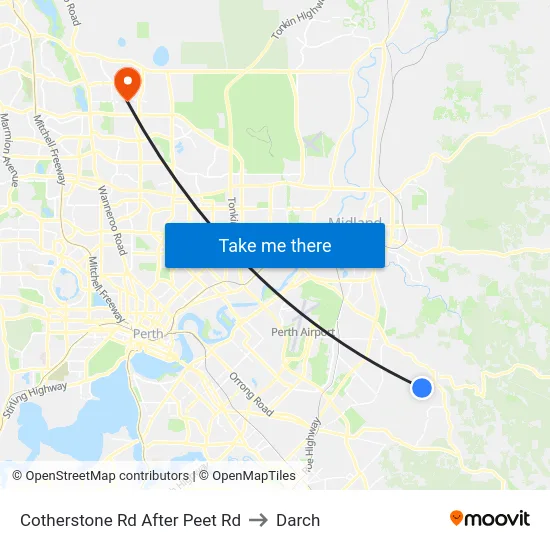 Cotherstone Rd After Peet Rd to Darch map
