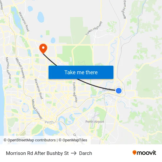 Morrison Rd After Bushby St to Darch map