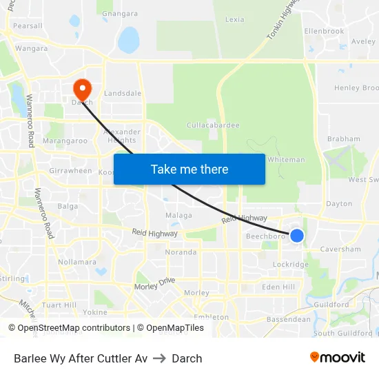 Barlee Wy After Cuttler Av to Darch map