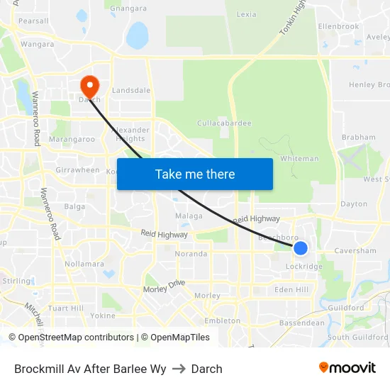 Brockmill Av After Barlee Wy to Darch map