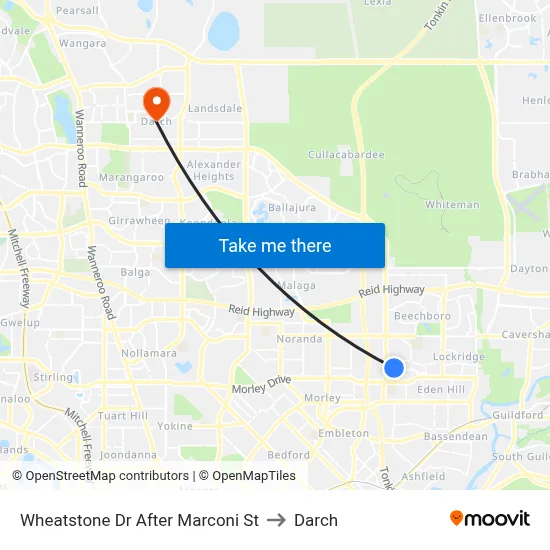 Wheatstone Dr After Marconi St to Darch map