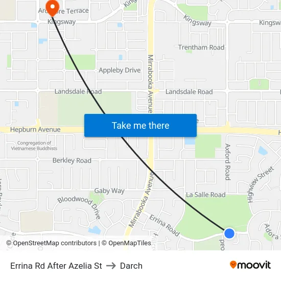 Errina Rd After Azelia St to Darch map