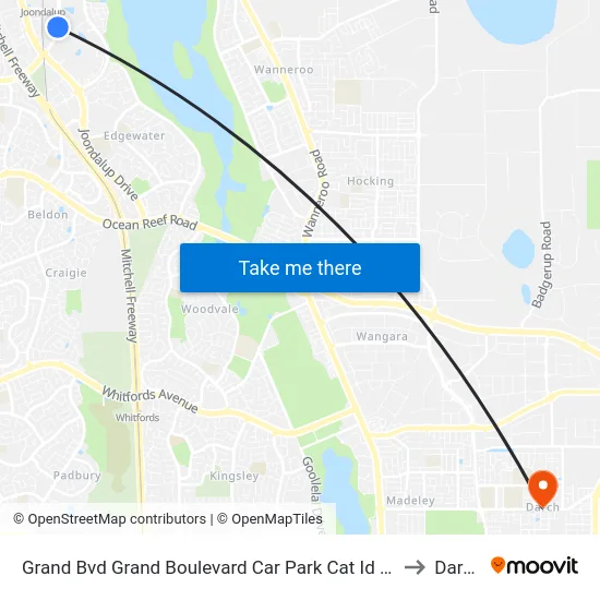 Grand Bvd Grand Boulevard Car Park Cat Id 27 to Darch map