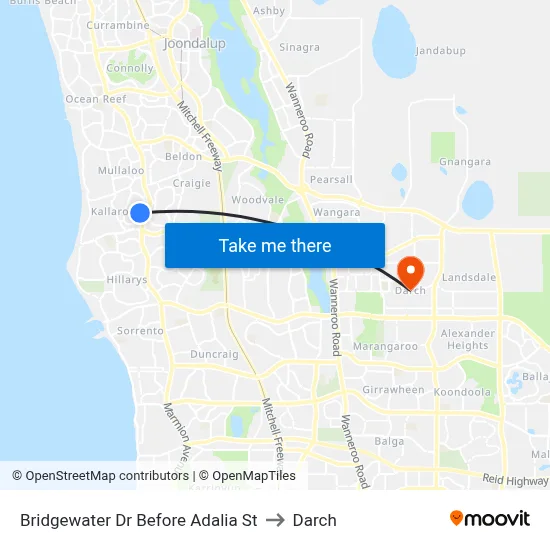 Bridgewater Dr Before Adalia St to Darch map