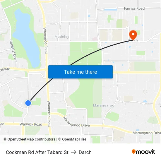 Cockman Rd After Tabard St to Darch map