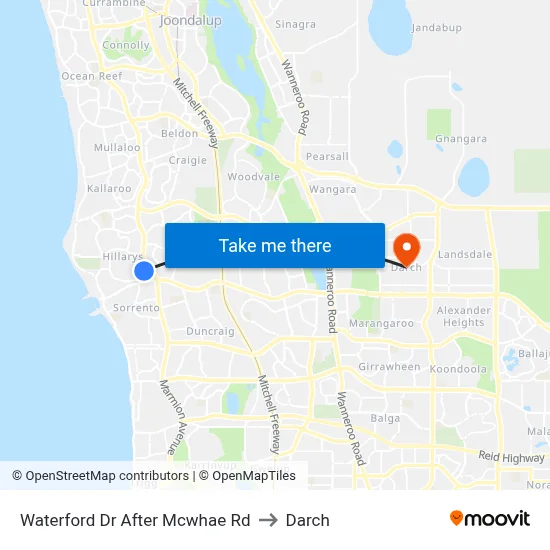 Waterford Dr After Mcwhae Rd to Darch map