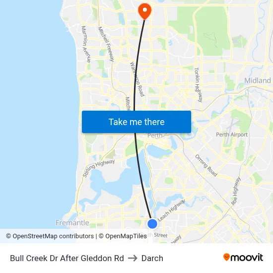 Bull Creek Dr After Gleddon Rd to Darch map
