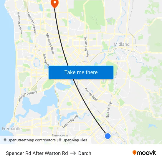 Spencer Rd After Warton Rd to Darch map
